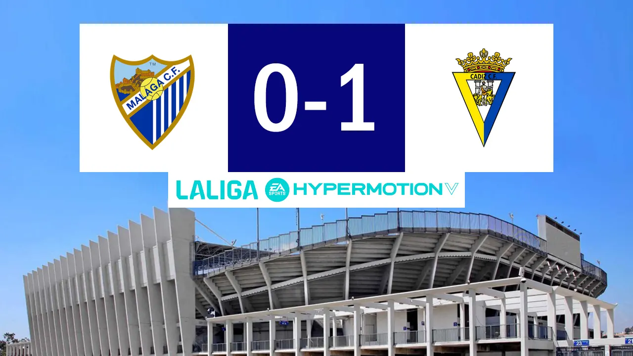 Málaga CF 0 Cádiz CF 1