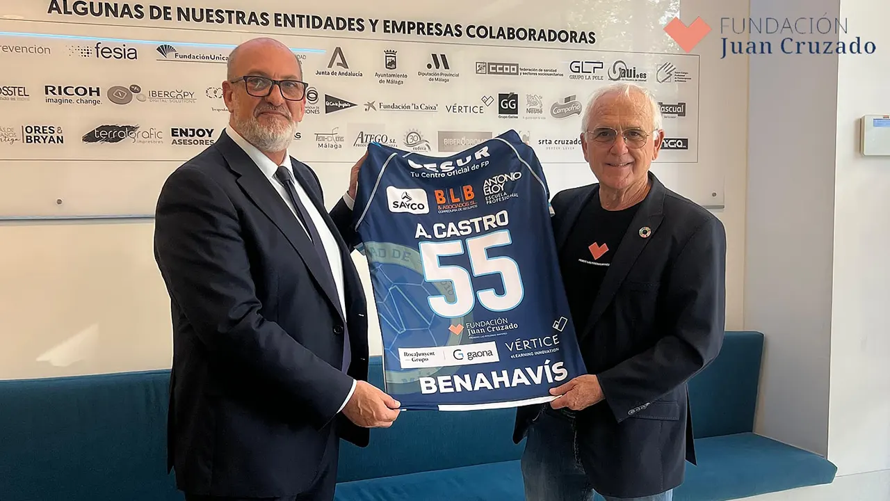 Alberto Camas y Juan Cruzado, en la presentación del acuerdo / Trops Málaga